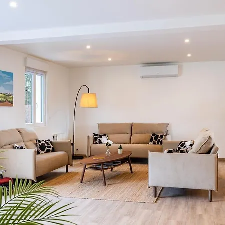 Villa Familiale Avec Piscine Et Salle De Jeux Roaillan